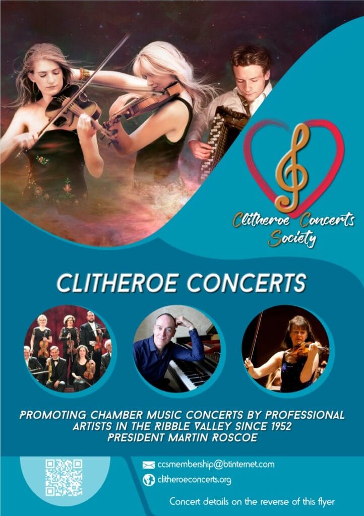 Clitheroe Concert Society, Ribble Valley, Lancashire, UK, Music, concerts